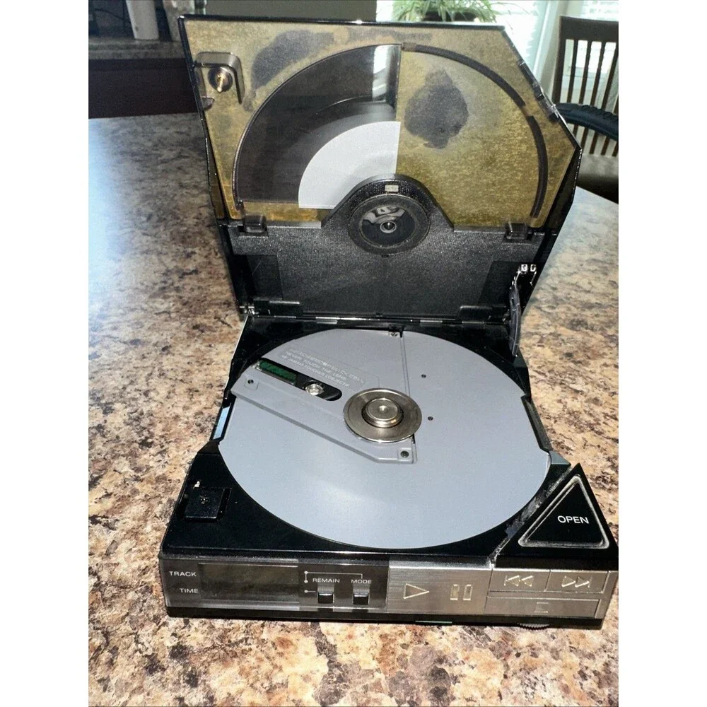 Vintage SONY D-5 Portable CD Player No Power Cord. Working Cond. Unknown